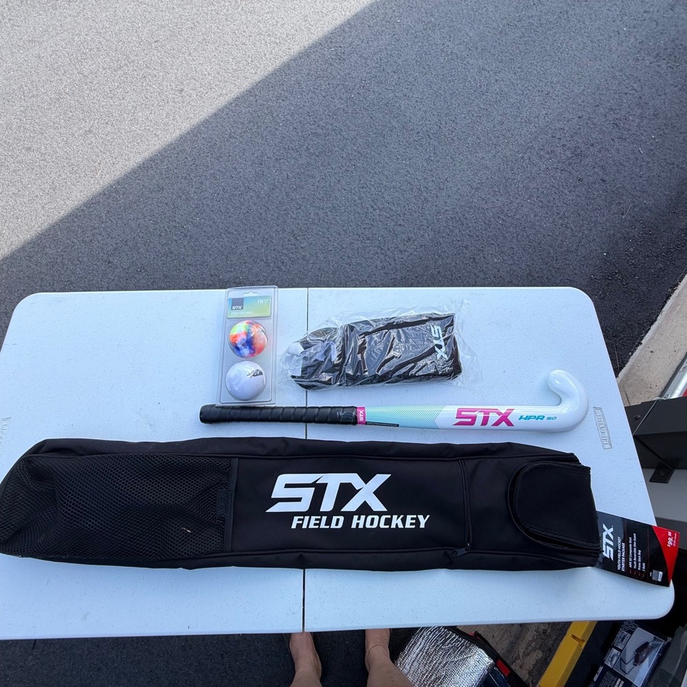 STX Youth Field Hockey Starter Package HPR 50 Stick Bag Shin Guards 2 Balls NEW